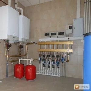 Монтаж отопления и водоснабжения 