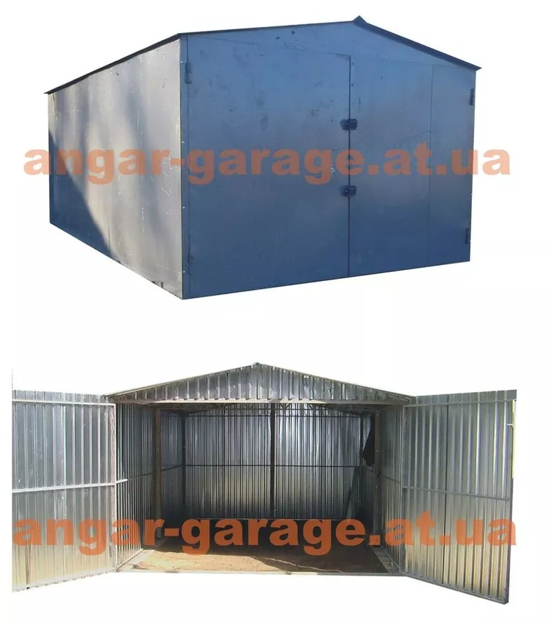 металлический гараж для легкового авто или автобуса,  сборно-разборной