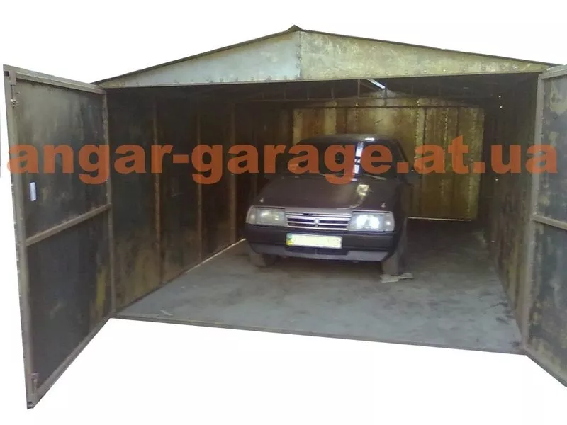 металлический гараж для легкового авто или автобуса,  сборно-разборной 2