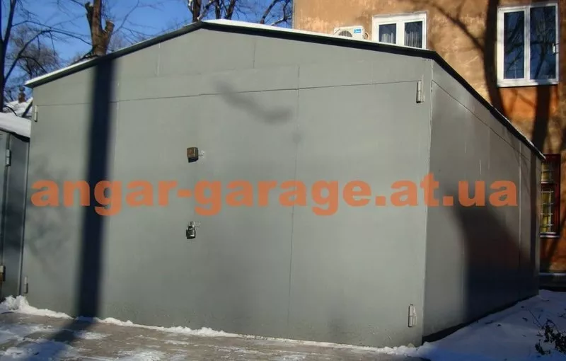 металлический гараж для легкового авто или автобуса,  сборно-разборной 4