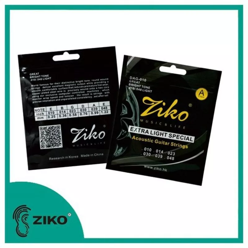 Идеальные Струны Ziko от 95 грн для Любой Гитары 9