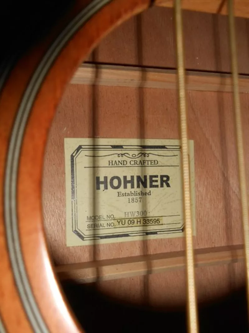 Акустическая Гитара Hohner как Новая и Чехол 4