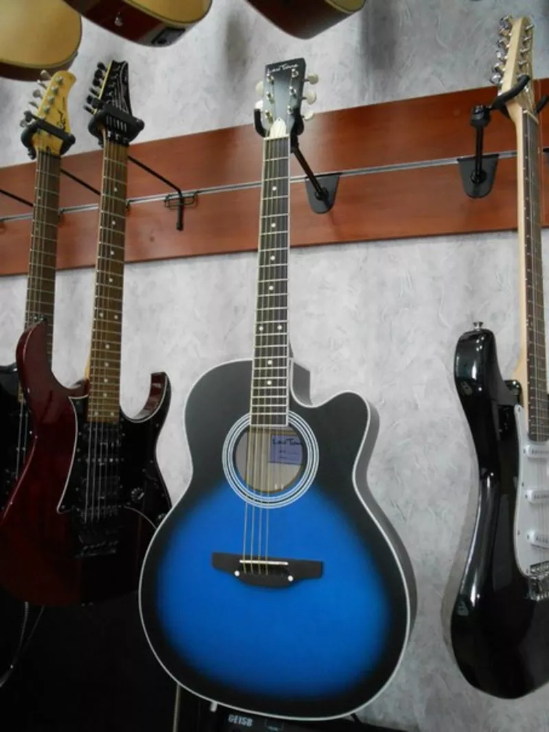 Новая Акустическая Гитара Leo Tone L-01 синяя 6