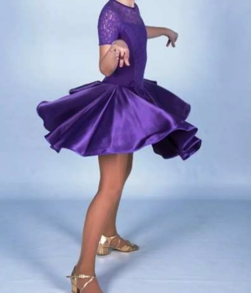 Продам платье для бальных танцев на девочку 8-10 лет 5