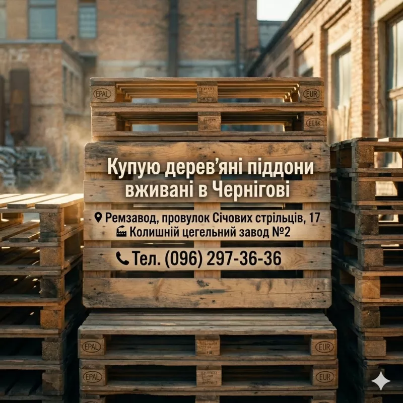 Піддони вживані купую постійно у Чернігові